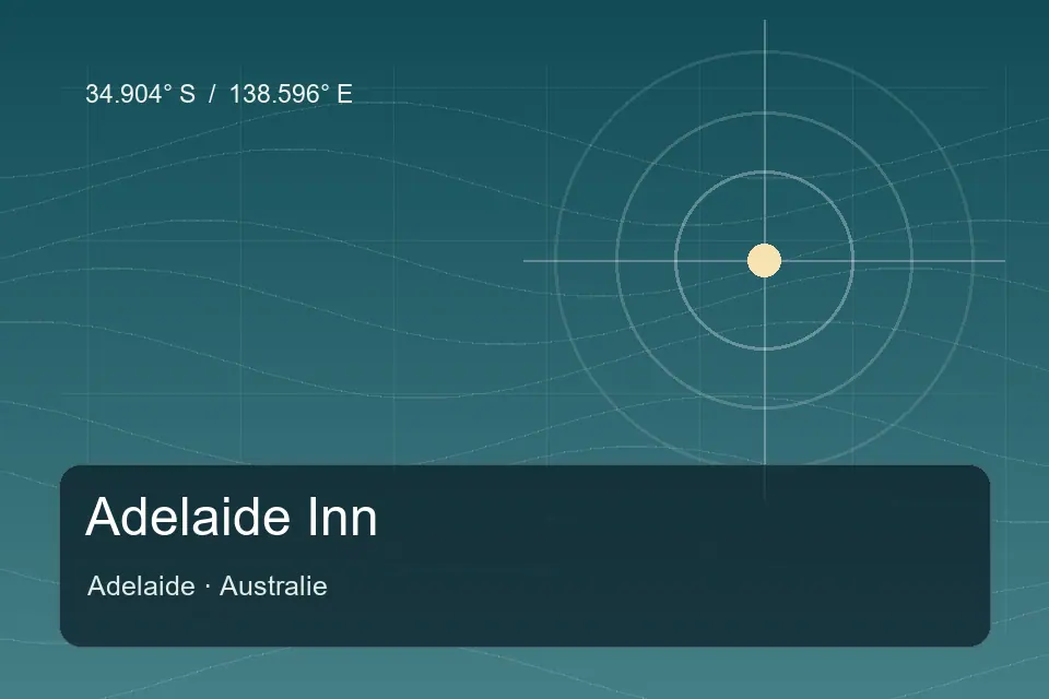 Riferimento geografico illustrato di Adelaide Inn a Adelaide