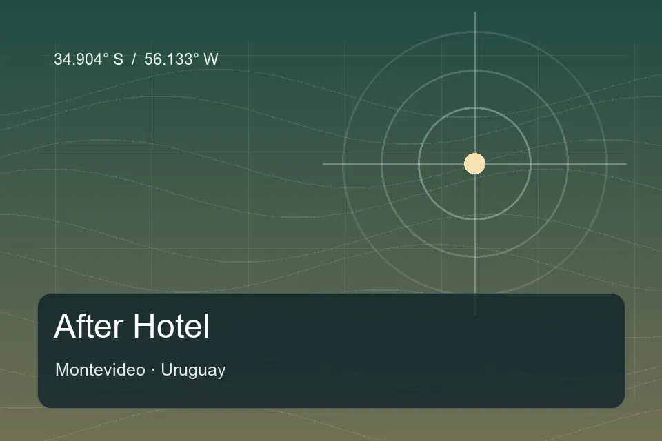 Repère géographique illustré de After Hotel à Montevideo