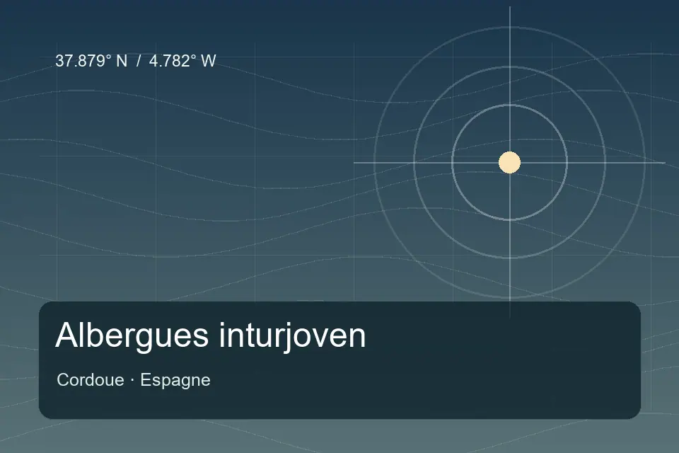 Repère géographique illustré de Albergues inturjoven à Cordoue