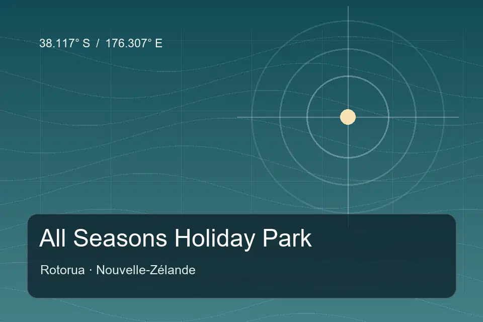 Referencia geográfica ilustrada de All Seasons Holiday Park en Rotorua