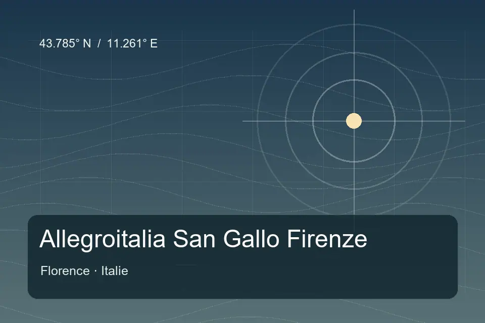 Referencia geográfica ilustrada de Allegroitalia San Gallo Firenze en Florence
