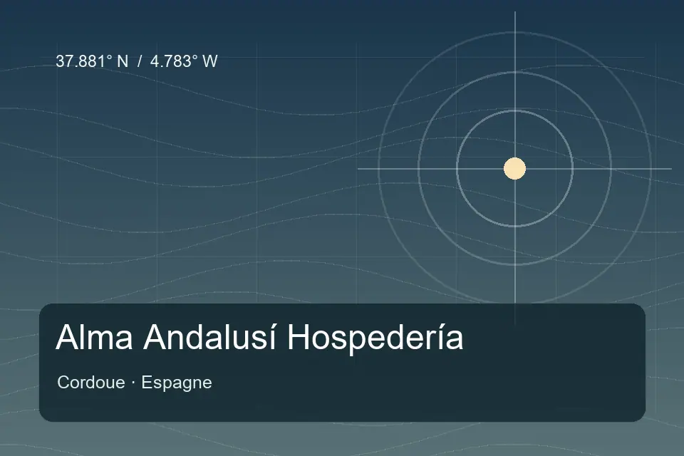 Repère géographique illustré de Alma Andalusí Hospedería à Cordoue