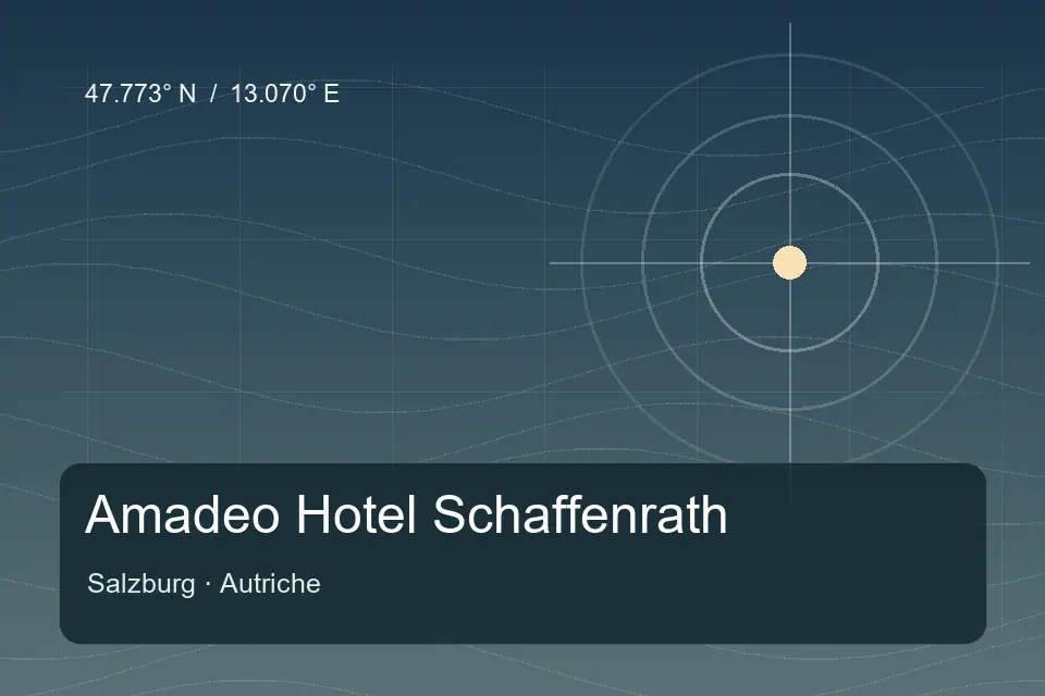 Riferimento geografico illustrato di Amadeo Hotel Schaffenrath a Salzburg