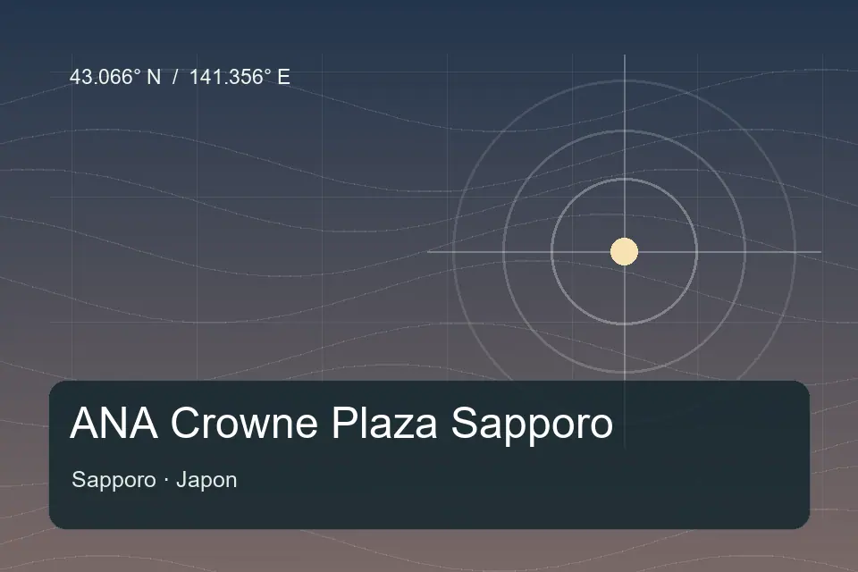 Illustrierter geografischer Orientierungspunkt für ANA Crowne Plaza Sapporo in Sapporo