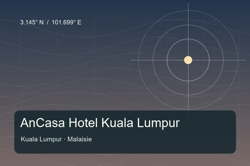 Riferimento geografico illustrato di AnCasa Hotel Kuala Lumpur a Kuala Lumpur
