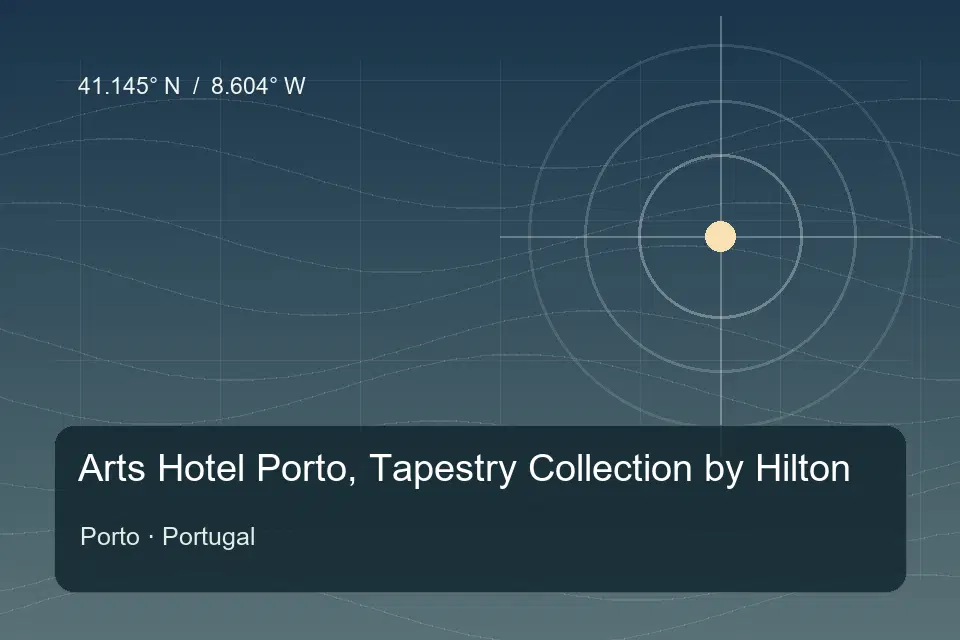 Repère géographique illustré de Arts Hotel Porto, Tapestry Collection by Hilton à Porto