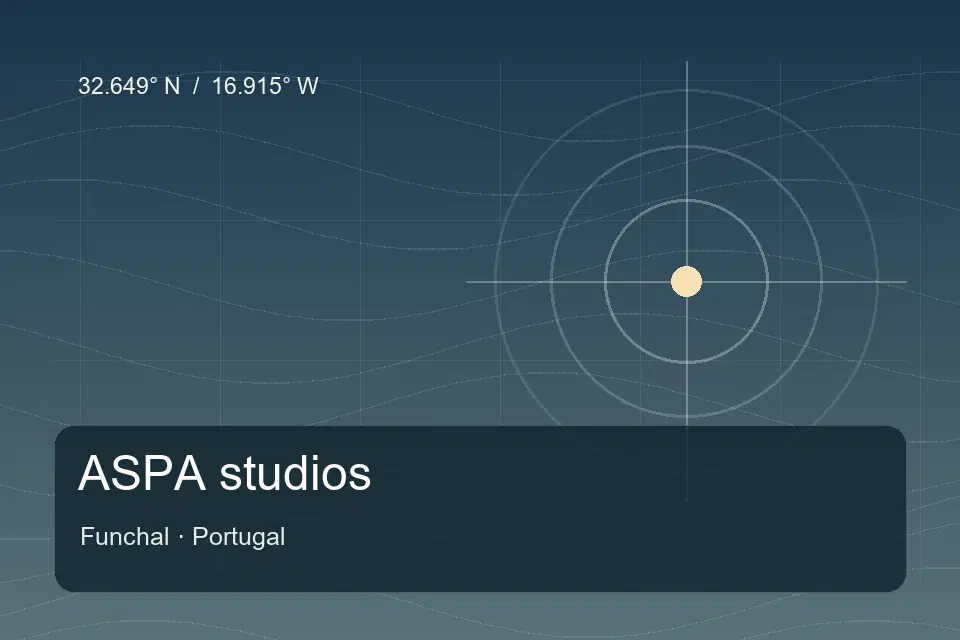 Riferimento geografico illustrato di ASPA studios a Funchal