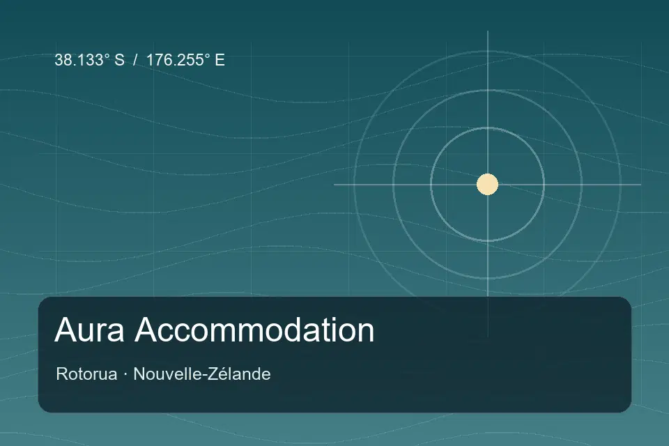 Referencia geográfica ilustrada de Aura Accommodation en Rotorua