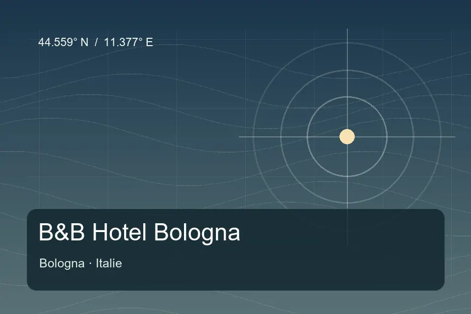 Repère géographique illustré de B&B Hotel Bologna à Bologna