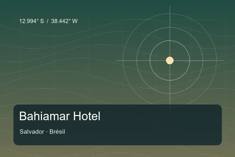 Referência geográfica ilustrada de Bahiamar Hotel em Salvador