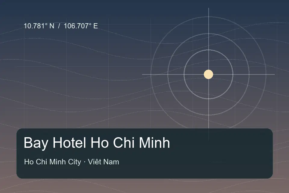 Repère géographique illustré de Bay Hotel Ho Chi Minh à Ho Chi Minh City