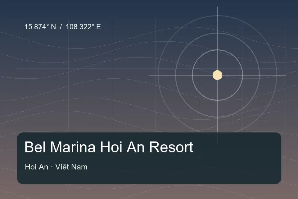 Illustrated geographic marker for Bel Marina Hoi An Resort in Hoi An