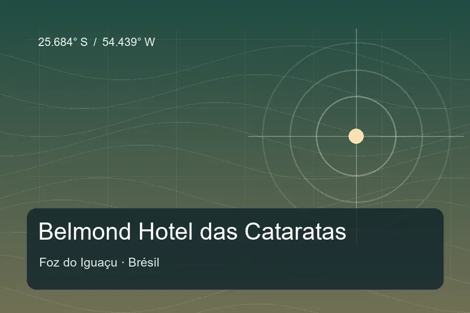 Riferimento geografico illustrato di Belmond Hotel das Cataratas a Foz do Iguaçu