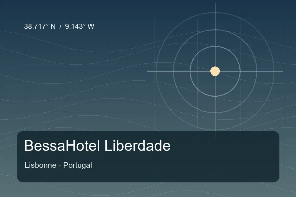 Repère géographique illustré de BessaHotel Liberdade à Lisbonne