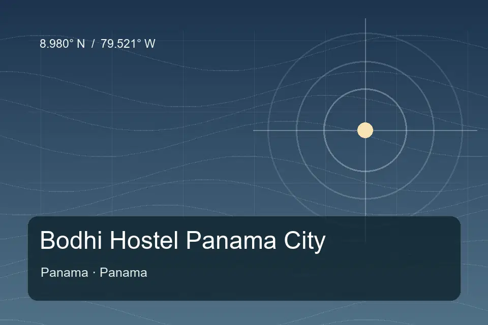 Repère géographique illustré de Bodhi Hostel Panama City à Panama
