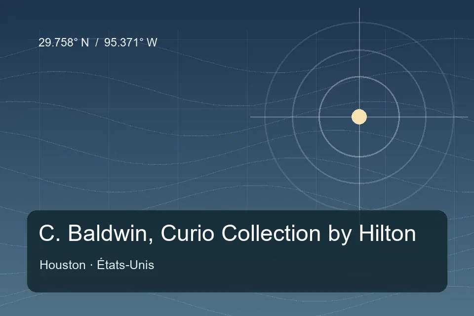 Riferimento geografico illustrato di C. Baldwin, Curio Collection by Hilton a Houston