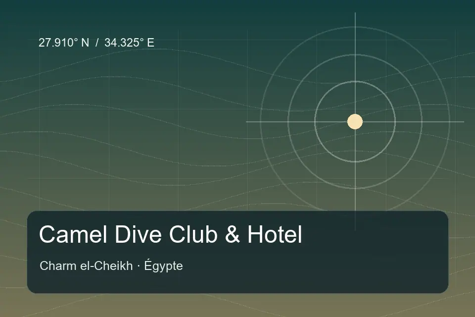 Riferimento geografico illustrato di Camel Dive Club & Hotel a Charm el-Cheikh