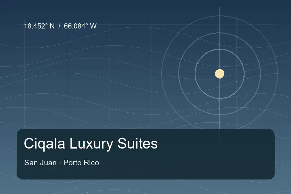 Illustrierter geografischer Orientierungspunkt für Ciqala Luxury Suites in San Juan