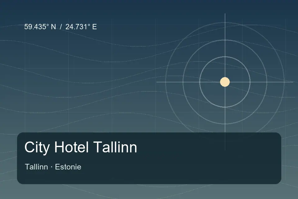 Referencia geográfica ilustrada de City Hotel Tallinn en Tallinn
