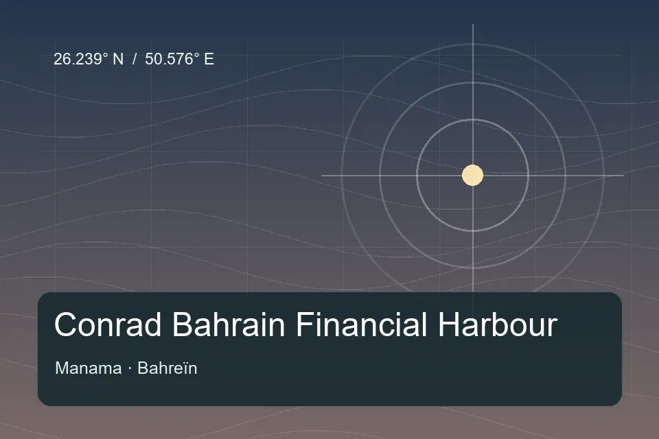 Referencia geográfica ilustrada de Conrad Bahrain Financial Harbour en Manama