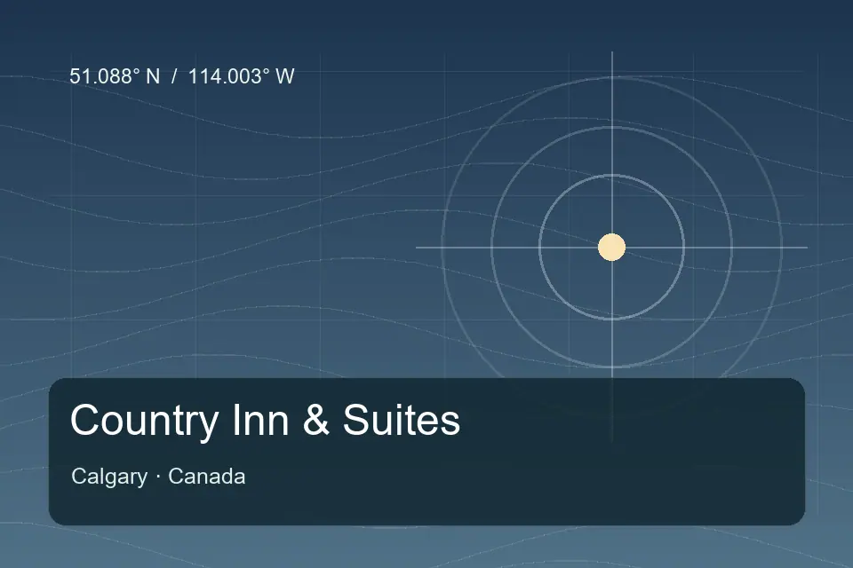 Referencia geográfica ilustrada de Country Inn & Suites en Calgary