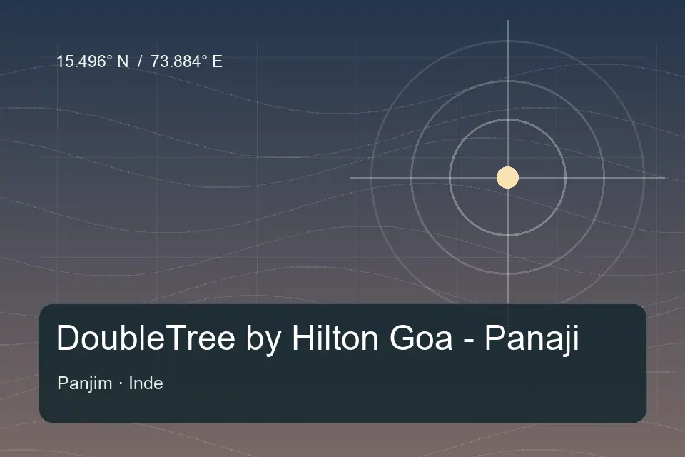 Repère géographique illustré de DoubleTree by Hilton Goa - Panaji à Panjim