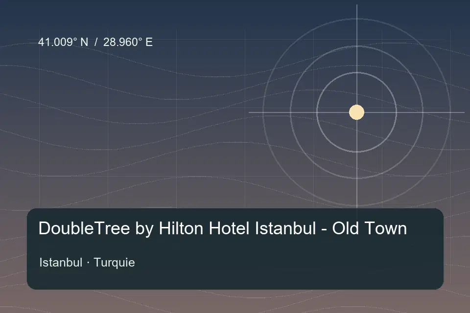 Illustrated geographic marker for DoubleTree by Hilton Hotel Istanbul - Old Town in Istanbul