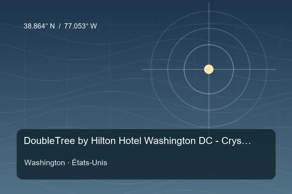 Referencia geográfica ilustrada de DoubleTree by Hilton Hotel Washington DC - Crystal City en Washington