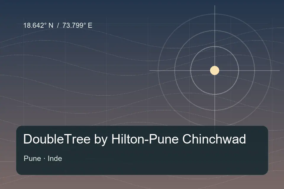 Illustrierter geografischer Orientierungspunkt für DoubleTree by Hilton-Pune Chinchwad in Pune