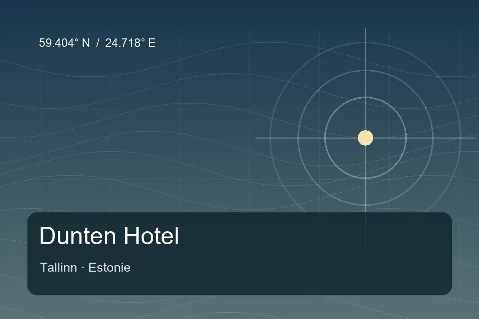 Referencia geográfica ilustrada de Dunten Hotel en Tallinn
