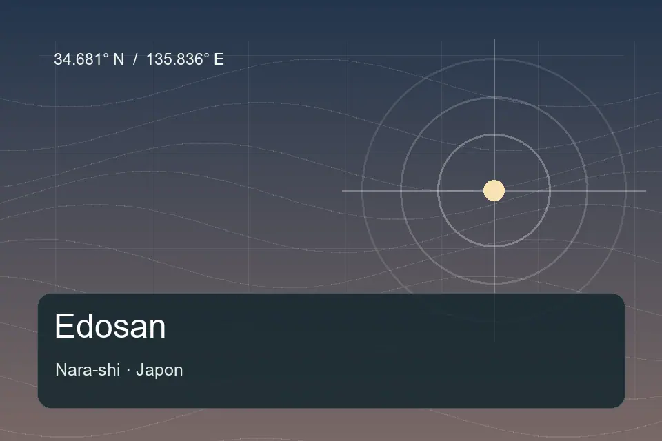 Riferimento geografico illustrato di Edosan a Nara-shi