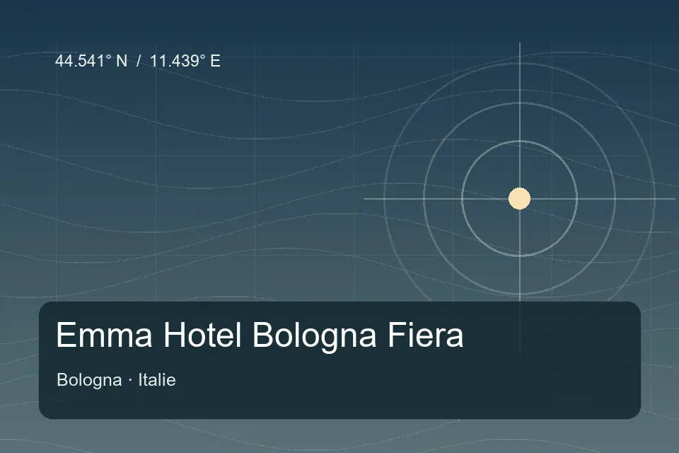 Repère géographique illustré de Emma Hotel Bologna Fiera à Bologna