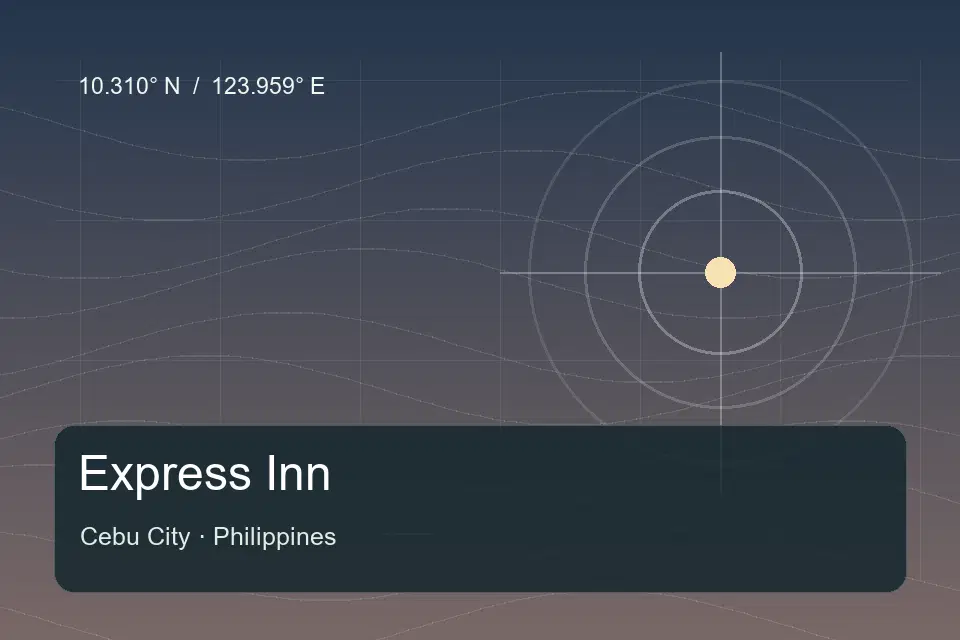Referencia geográfica ilustrada de Express Inn en Cebu City