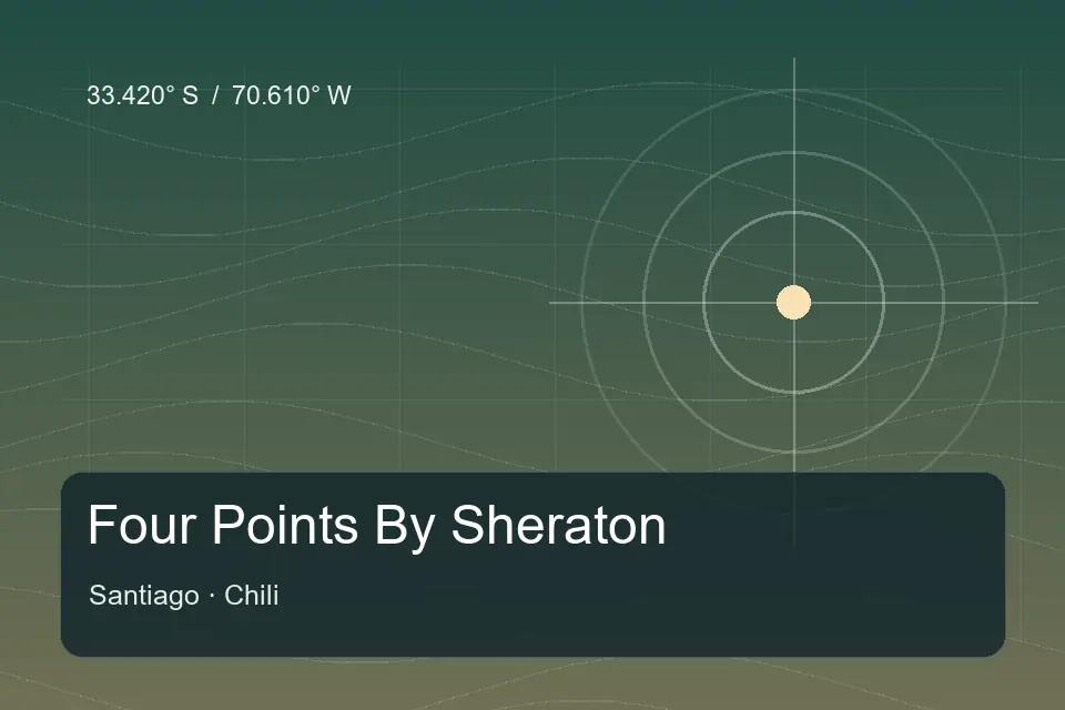 Illustrierter geografischer Orientierungspunkt für Four Points By Sheraton in Santiago
