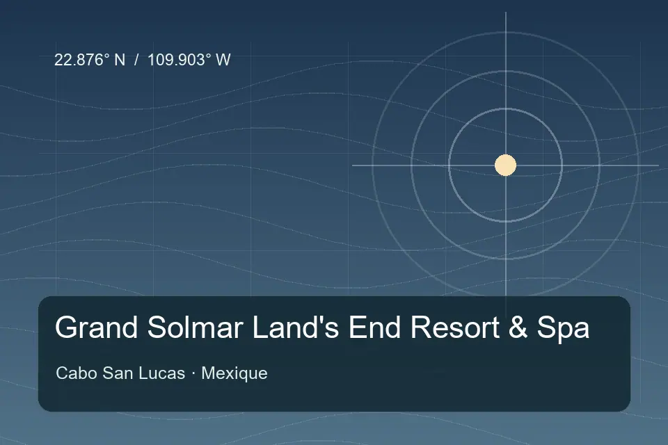 Repère géographique illustré de Grand Solmar Land's End Resort & Spa à Cabo San Lucas