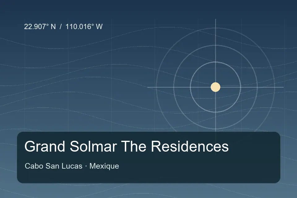 Repère géographique illustré de Grand Solmar The Residences à Cabo San Lucas