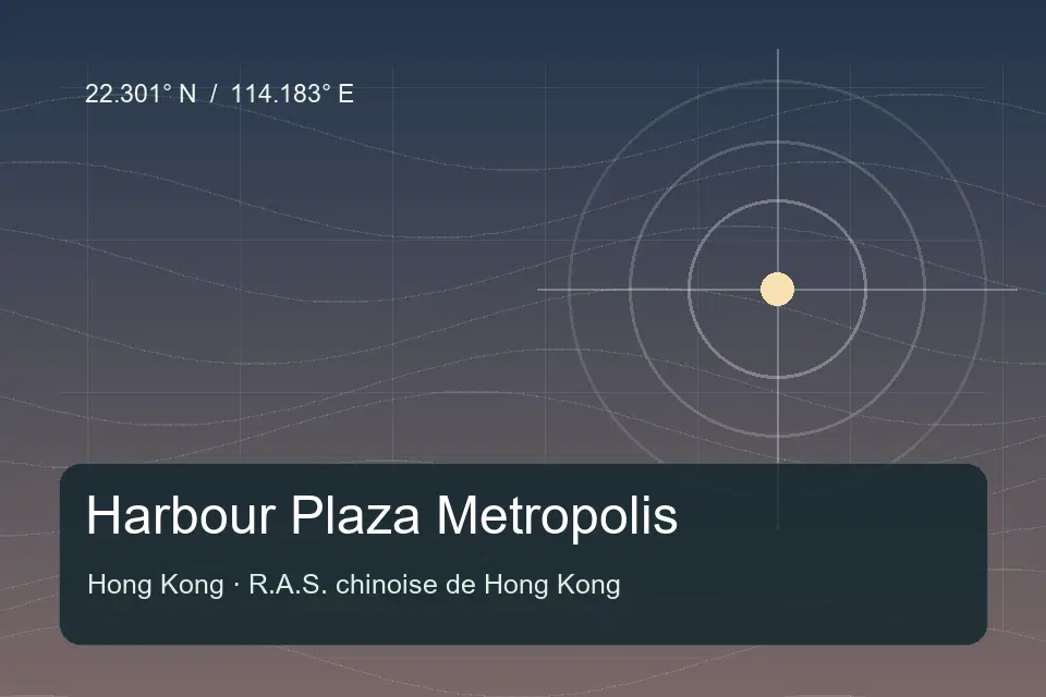 Repère géographique illustré de Harbour Plaza Metropolis à Hong Kong