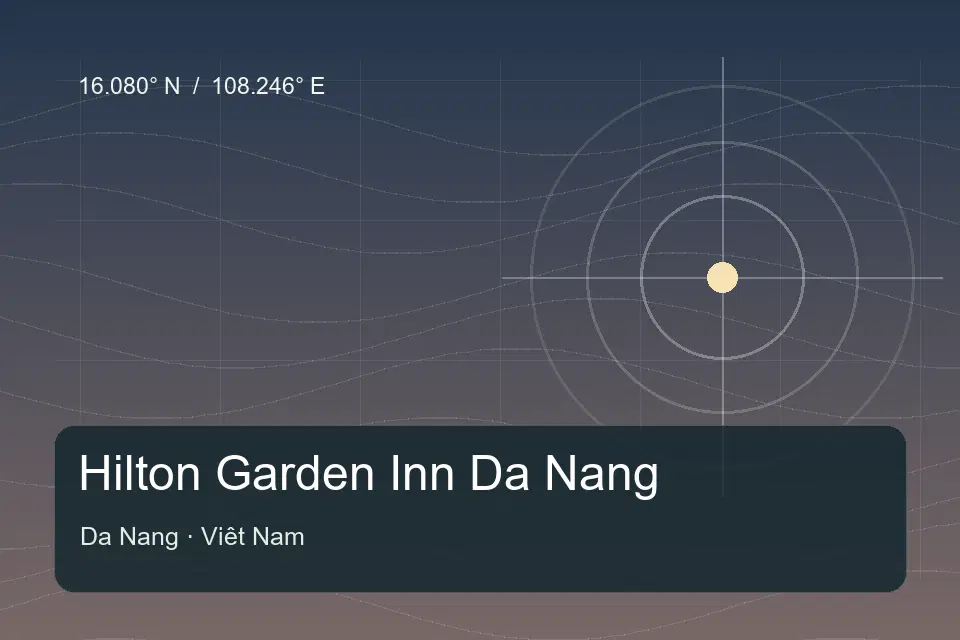 Illustrated geographic marker for Hilton Garden Inn Da Nang in Da Nang