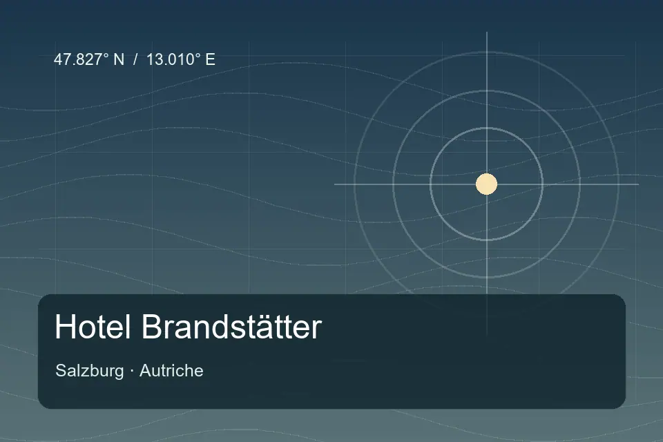 Illustrated geographic marker for Hotel Brandstätter in Salzburg