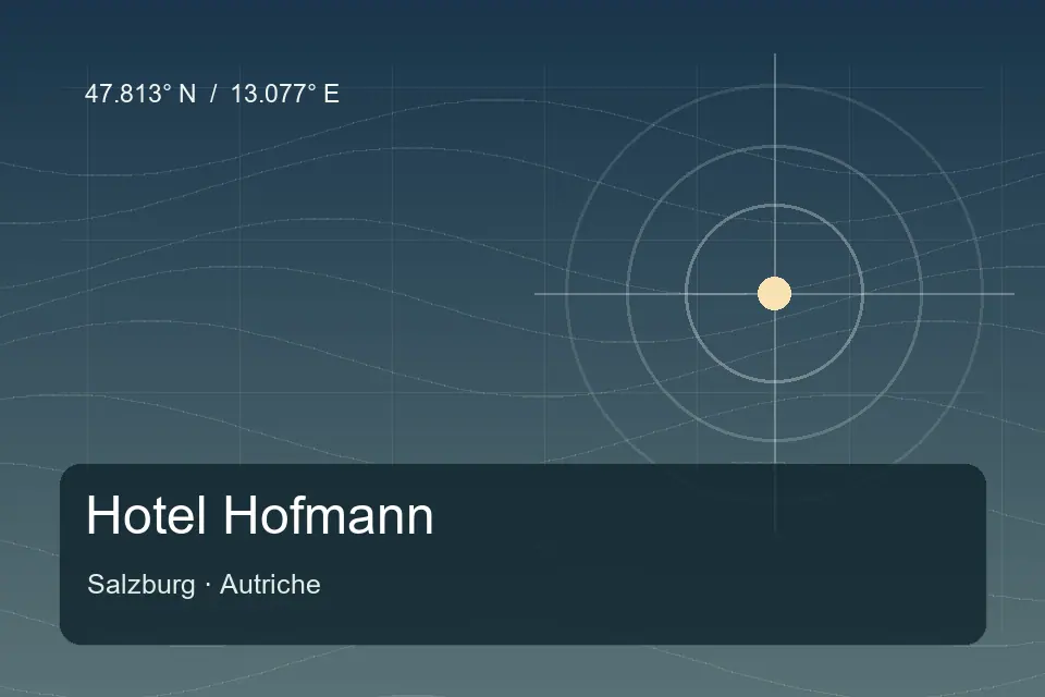 Illustrated geographic marker for Hotel Hofmann in Salzburg