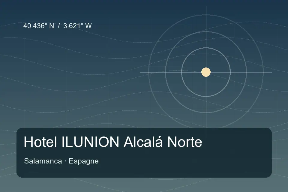 Repère géographique illustré de Hotel ILUNION Alcalá Norte à Salamanca