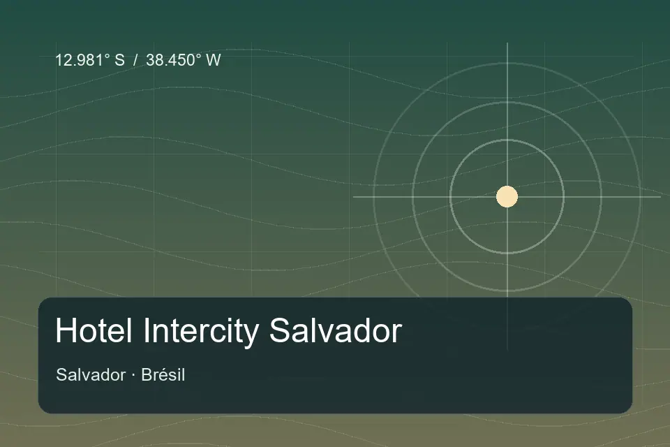 Illustrierter geografischer Orientierungspunkt für Hotel Intercity Salvador in Salvador