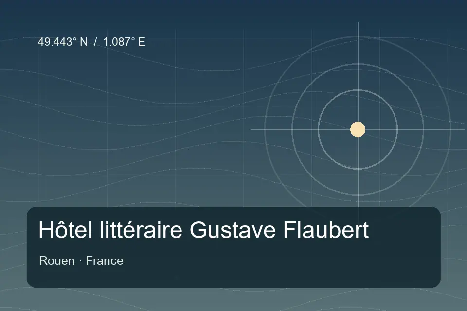 Referencia geográfica ilustrada de Hôtel littéraire Gustave Flaubert en Rouen