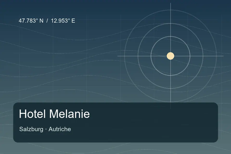 Illustrated geographic marker for Hotel Melanie in Salzburg