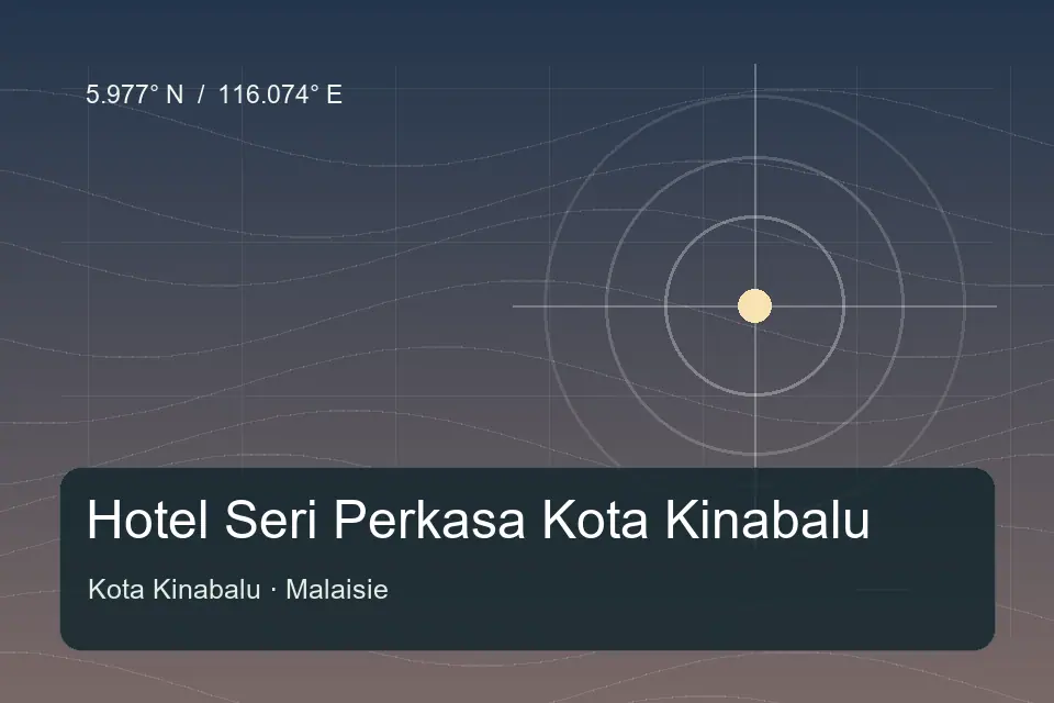 Referência geográfica ilustrada de Hotel Seri Perkasa Kota Kinabalu em Kota Kinabalu