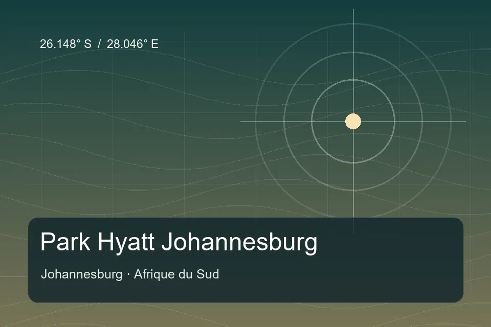 Referência geográfica ilustrada de Park Hyatt Johannesburg em Johannesburg