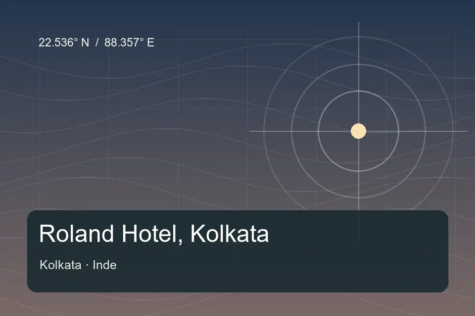 Illustrated geographic marker for Roland Hotel, Kolkata in Kolkata