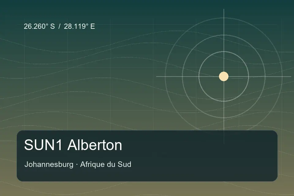 Referência geográfica ilustrada de SUN1 Alberton em Johannesburg