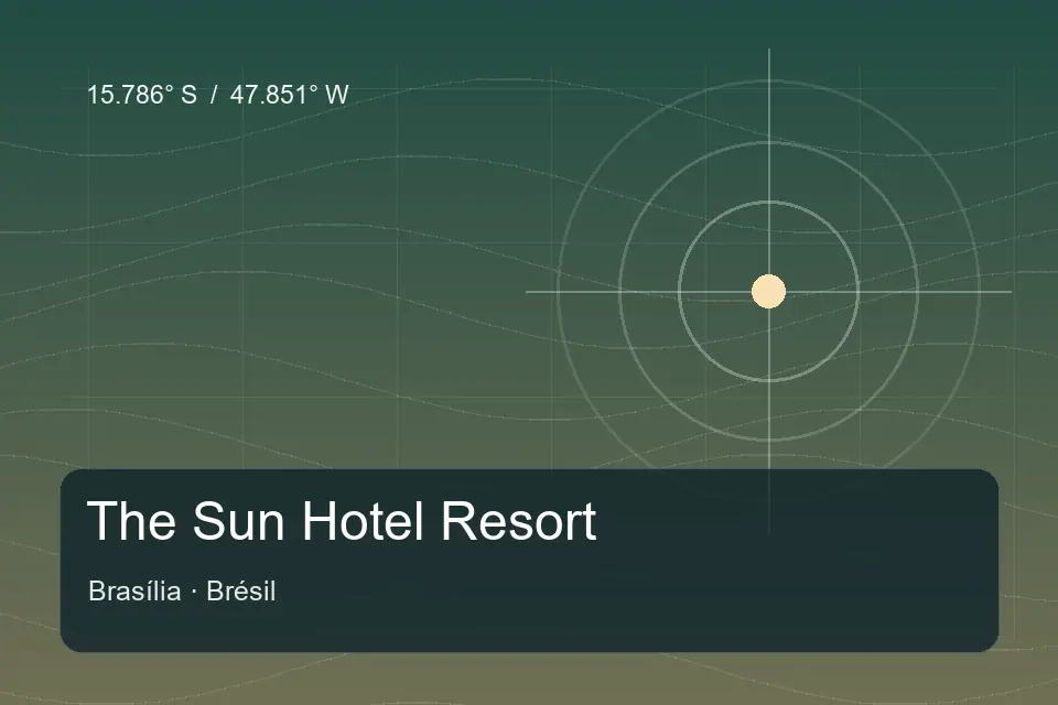 Illustrierter geografischer Orientierungspunkt für The Sun Hotel Resort in Brasília